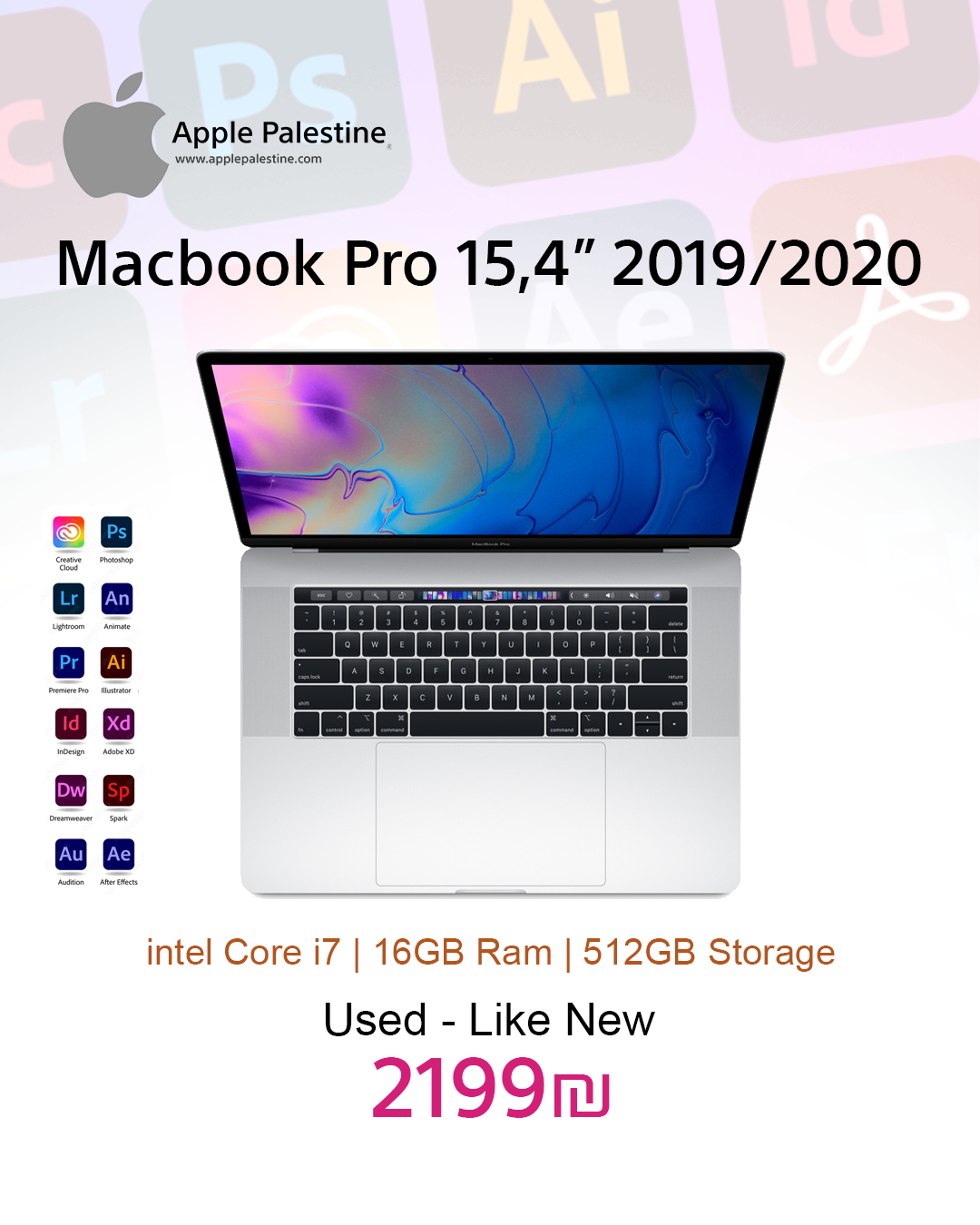 MacBook pro 2019 15,4”