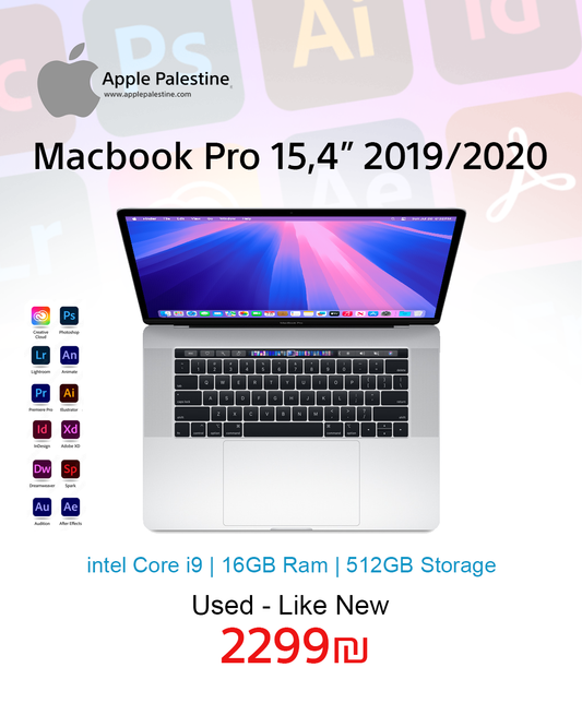 Macbook pro 15,4” 2019 i9