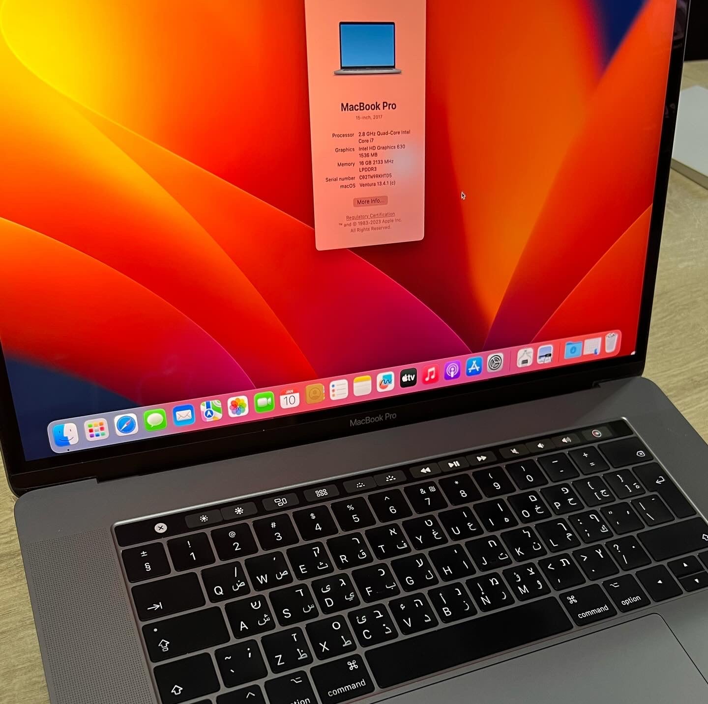 MacBook pro 15.4" 2017
