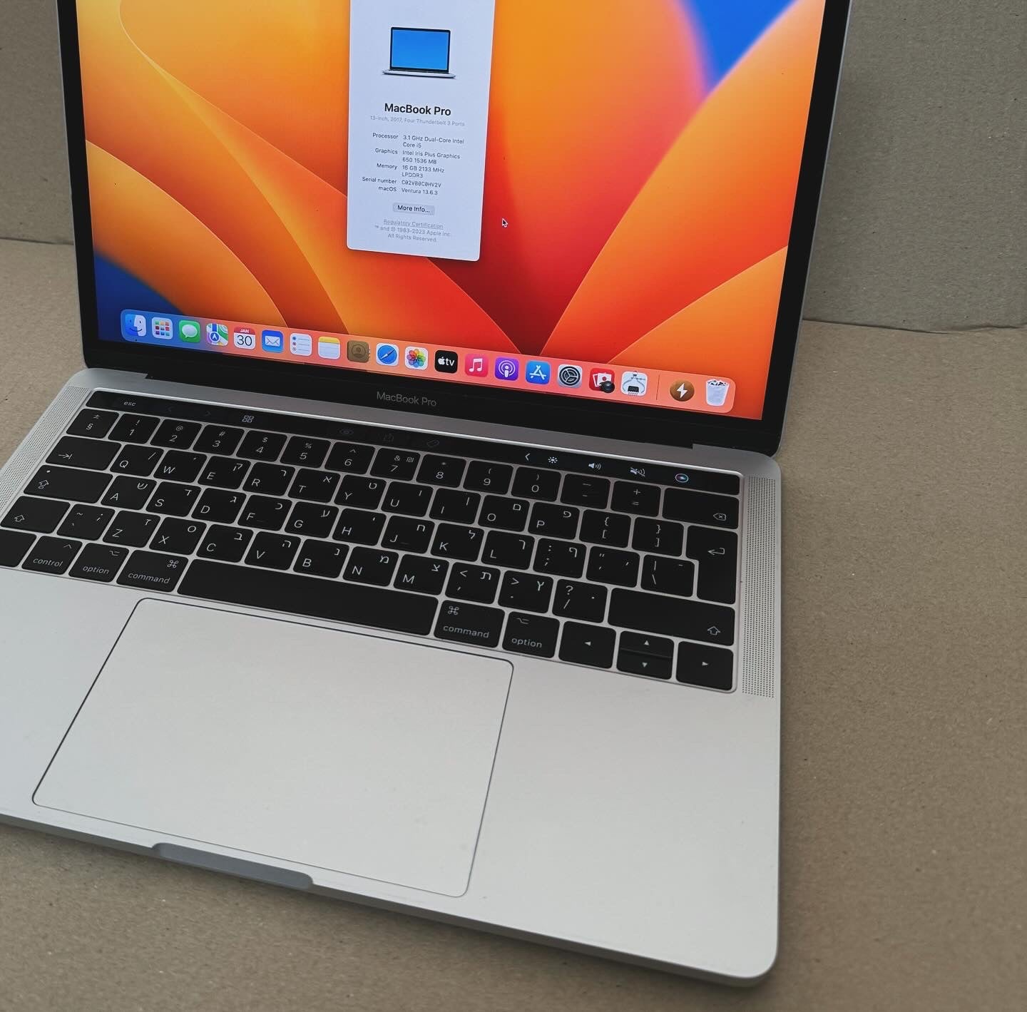 MacBook pro 13.3” silver