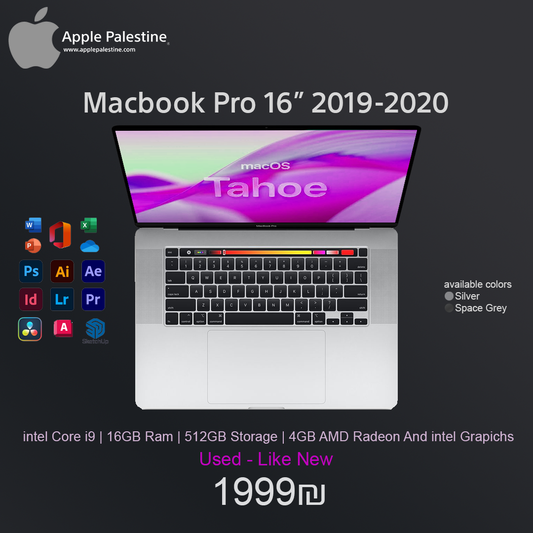 Macbook pro i9 2019-2020