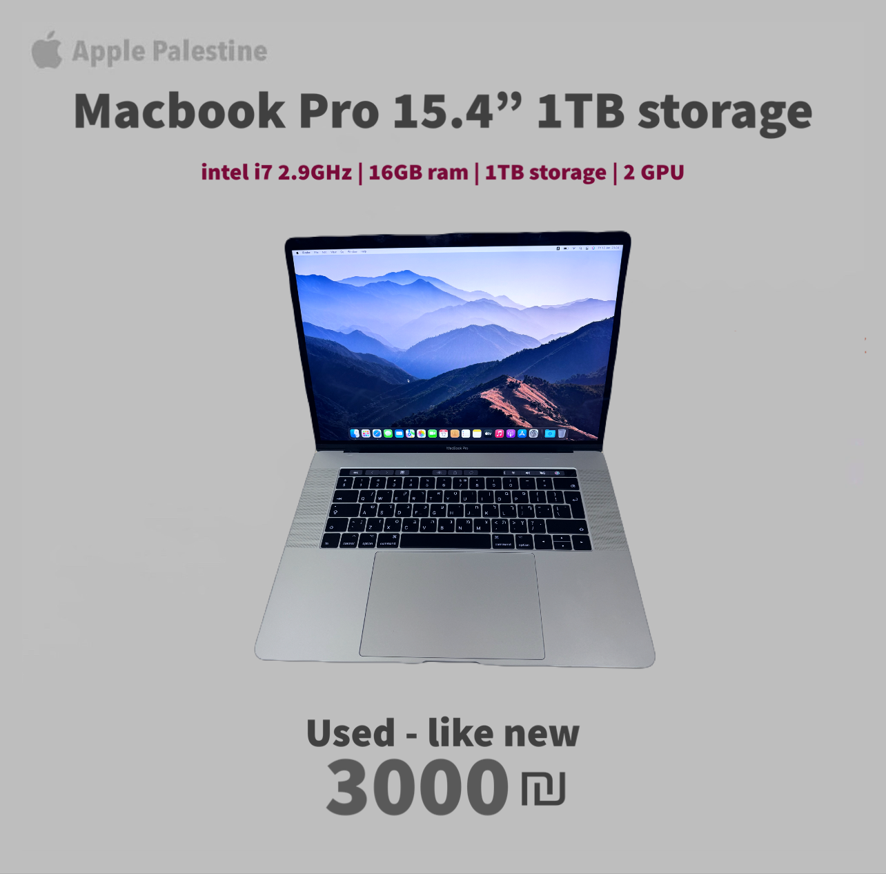 MacBook pro 15,4” 1TB