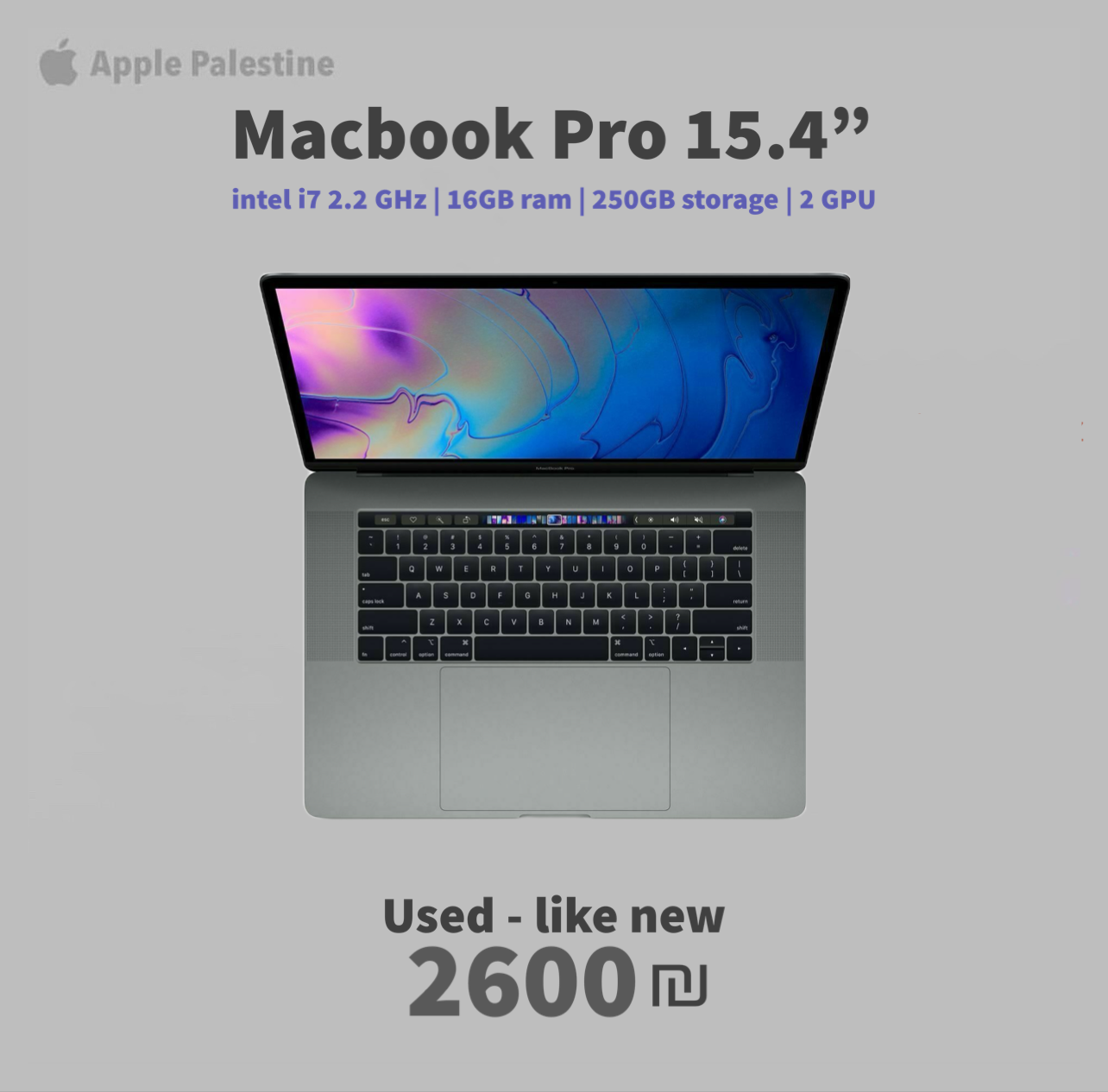 MacBook pro 15,4” 2017