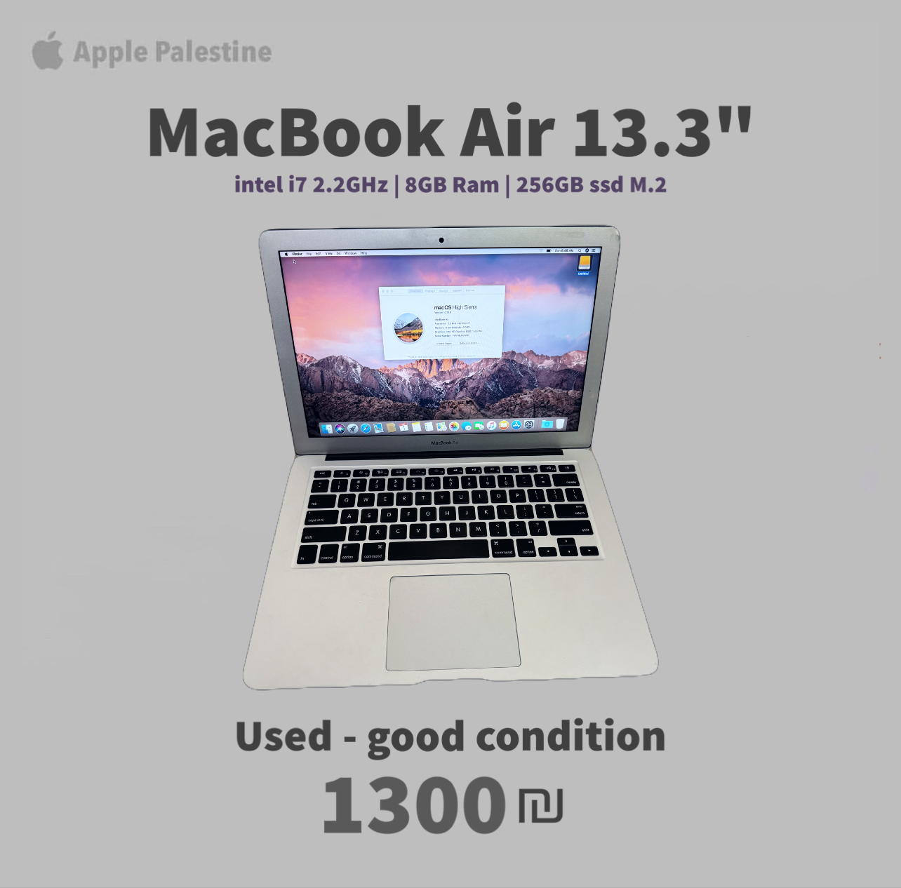 Macbook air 13.3” 2017