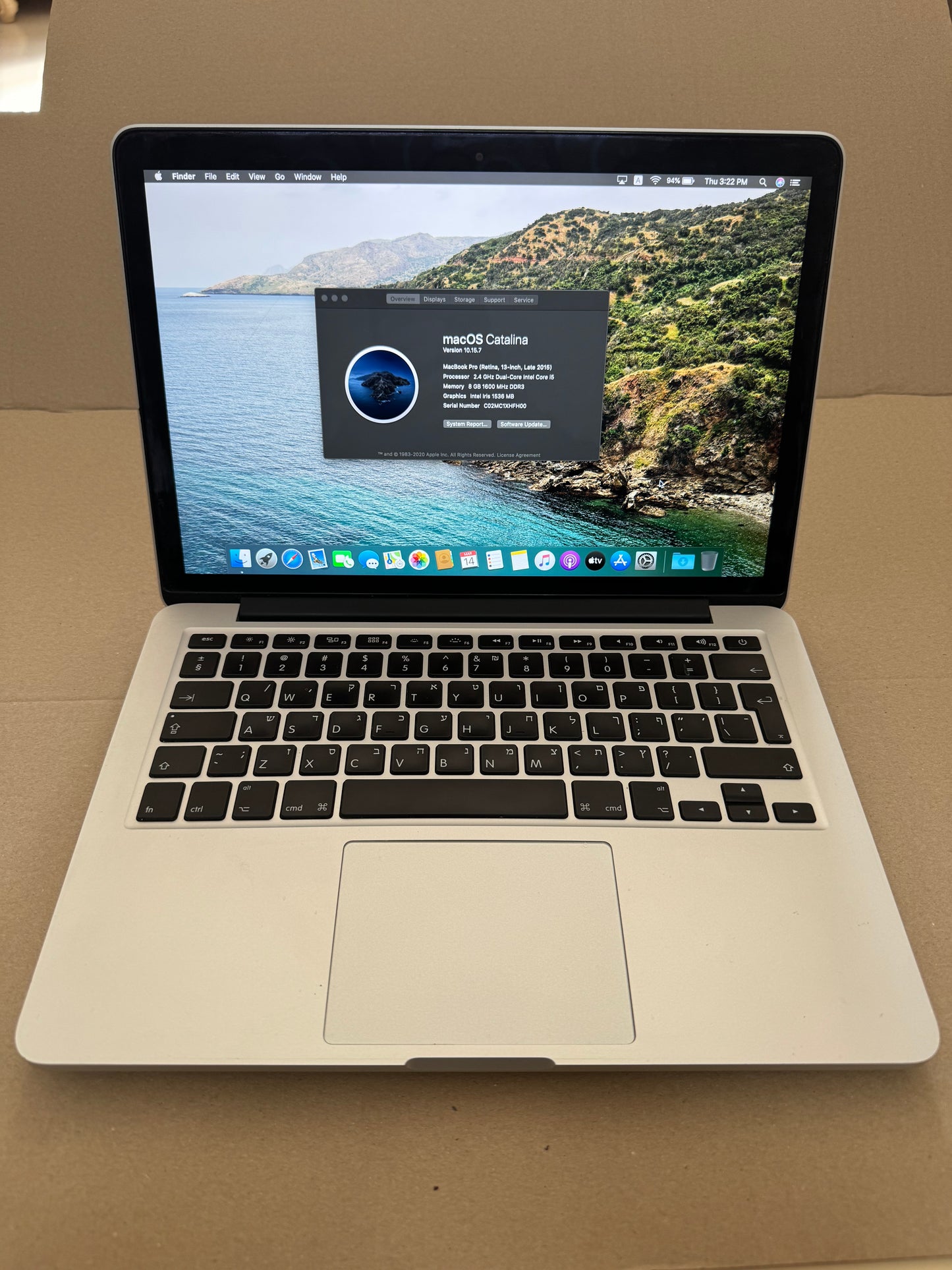 Macbook pro 13.3”