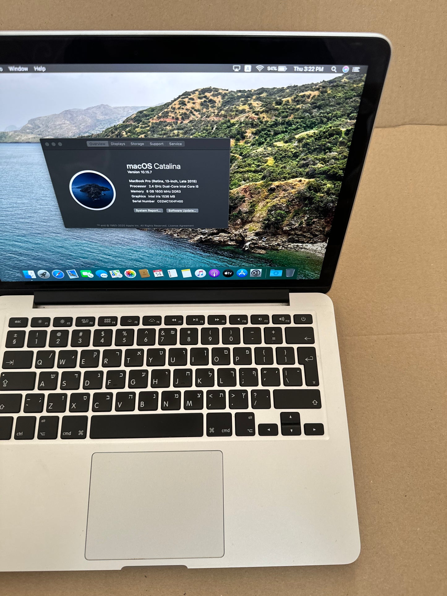 Macbook pro 13.3”