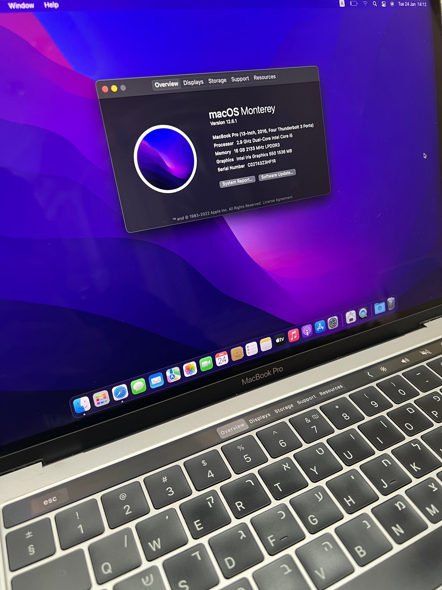 MacBook pro 13.3" 2016